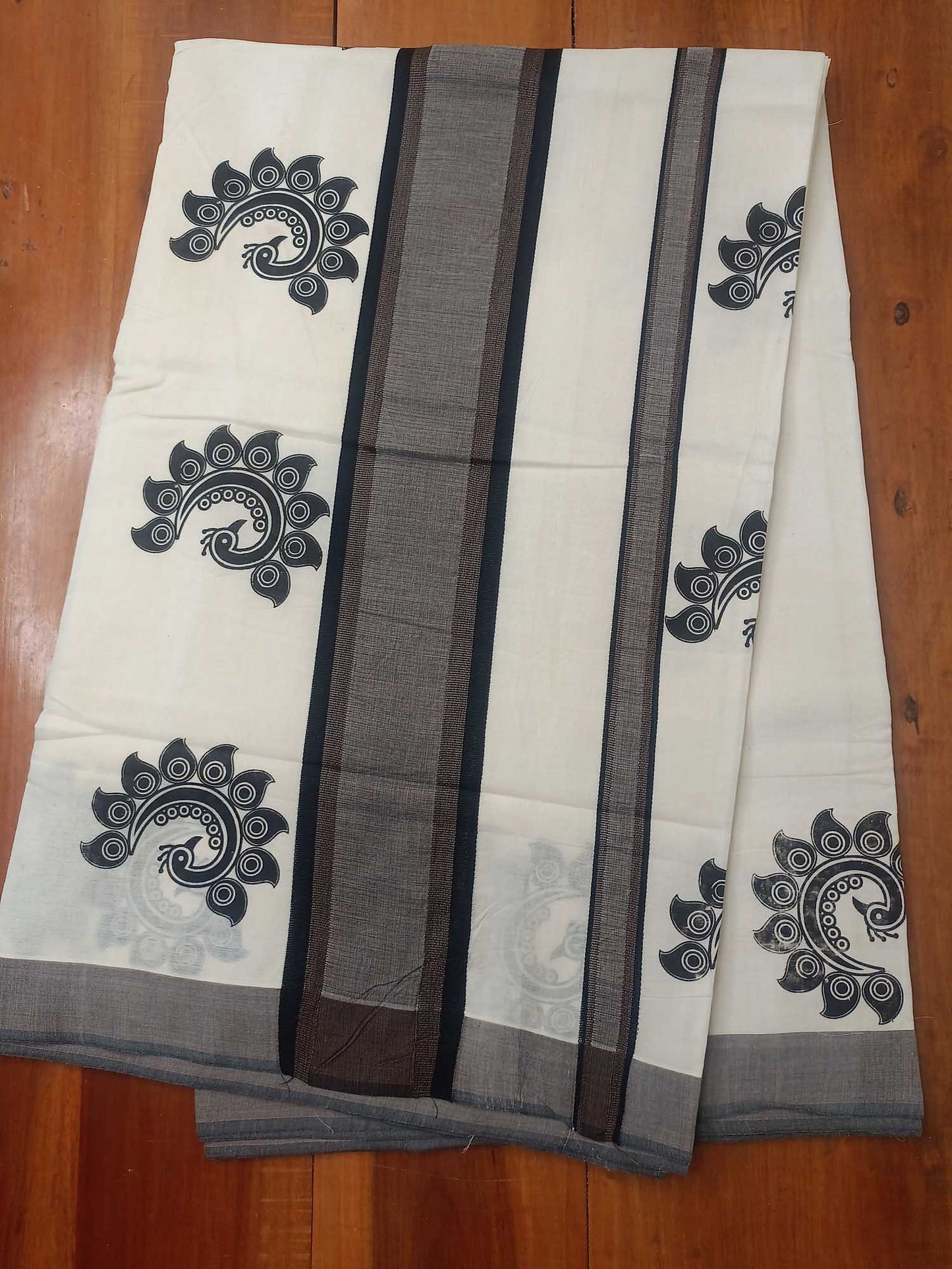 Balaramapuram Printed Kerala Saree for Women