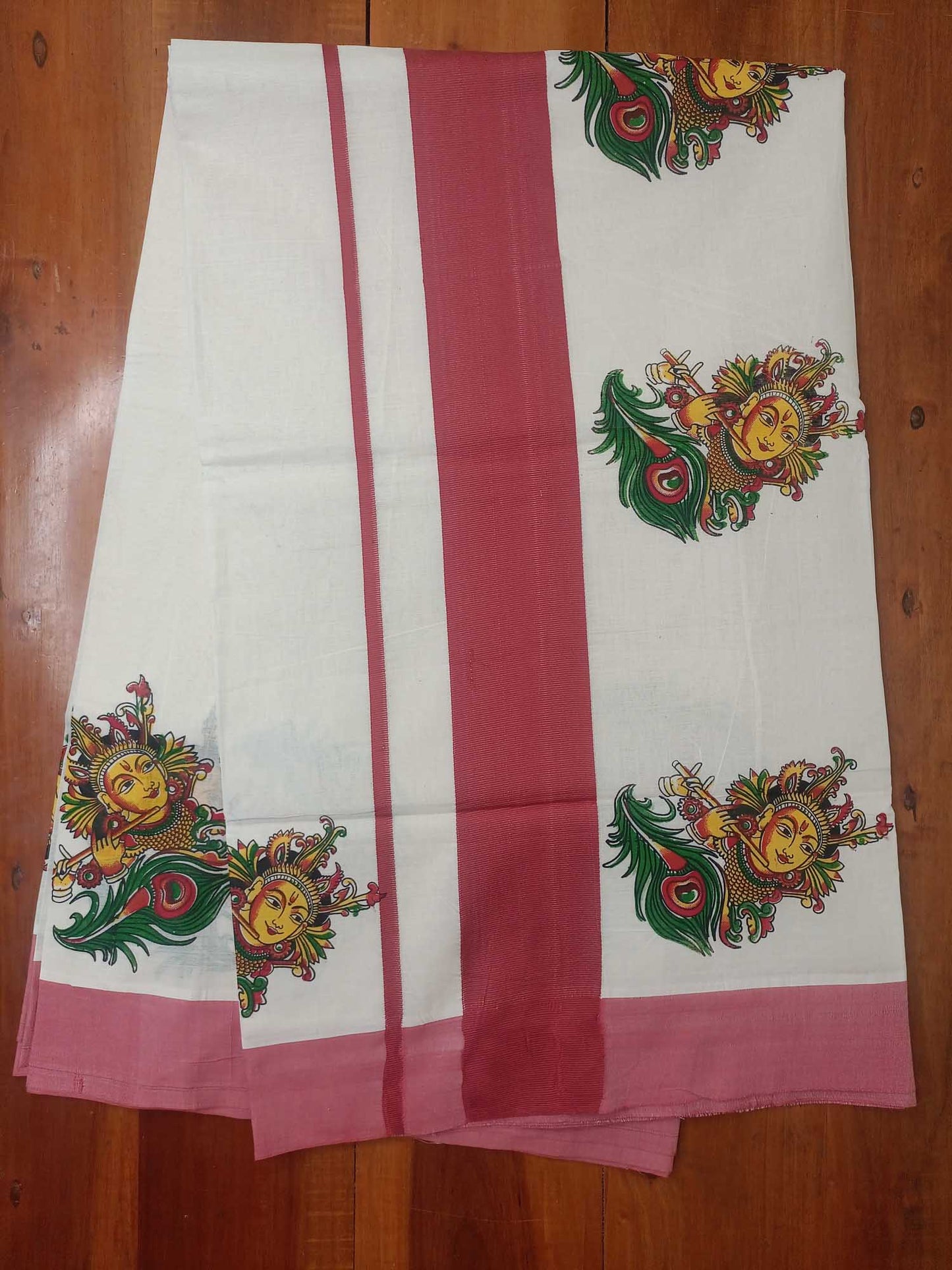 Balaramapuram Printed Kerala Saree for Women