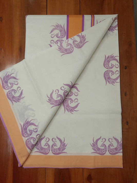 Balaramapuram Printed Kerala Saree for Women