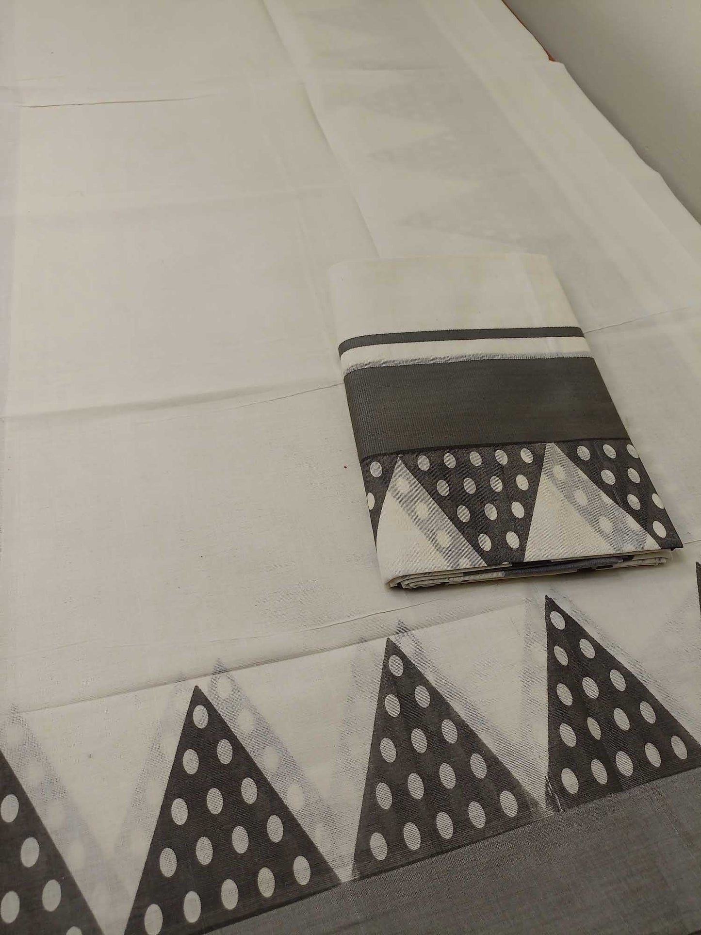 Balaramapuram Printed Set-Mundu for Women