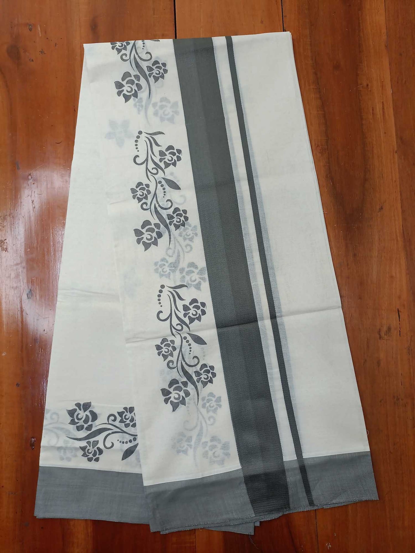 Balaramapuram Printed Set-Mundu for Women