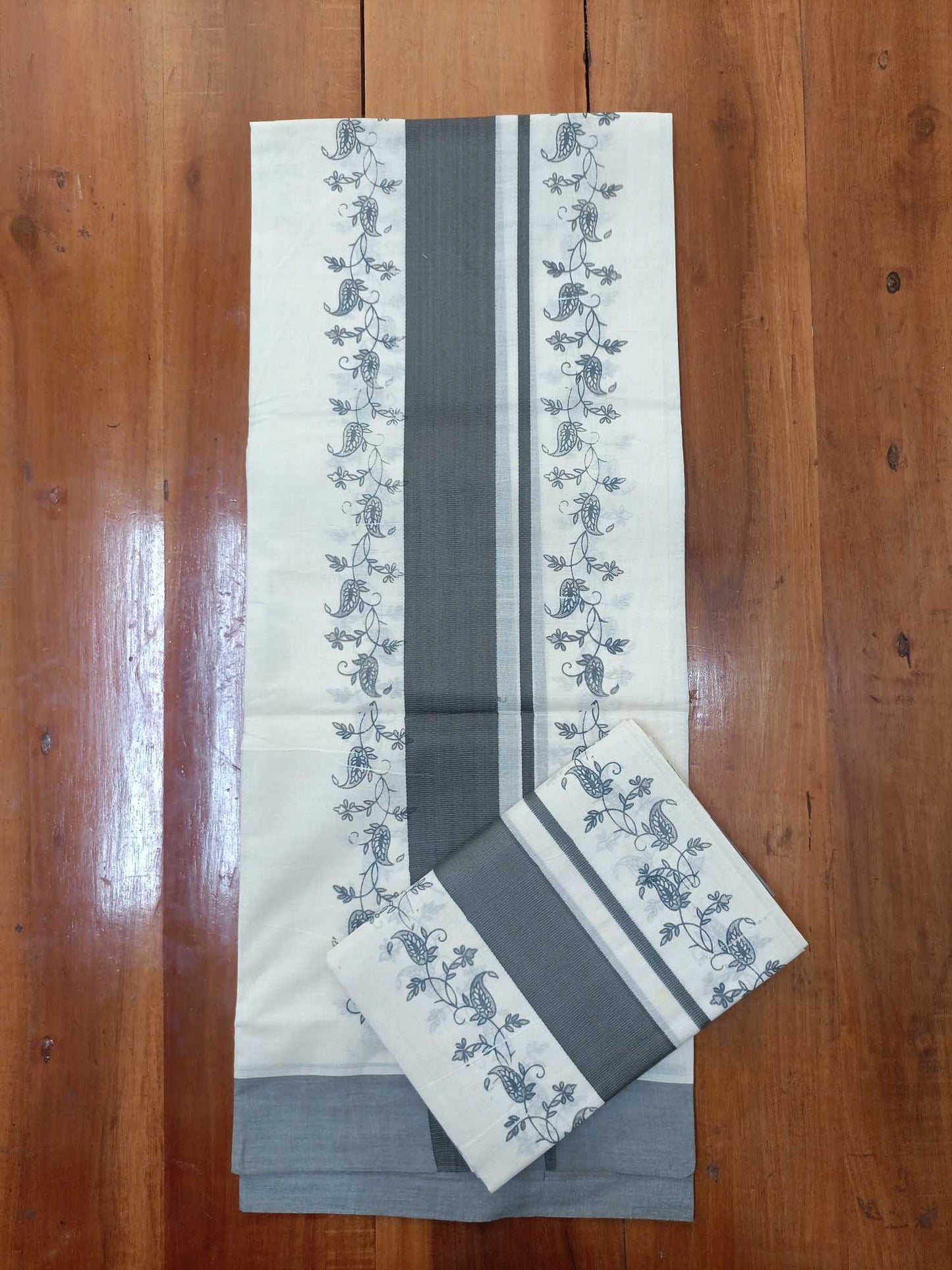 Balaramapuram Printed Set-Mundu for Women