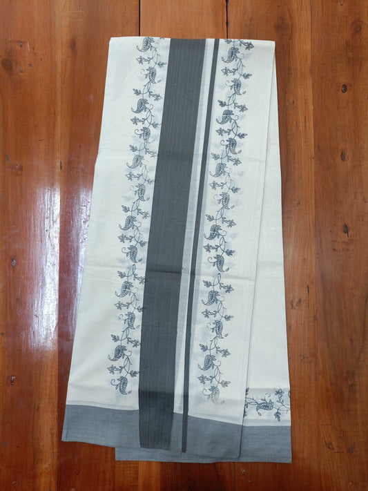 Balaramapuram Printed Set-Mundu for Women
