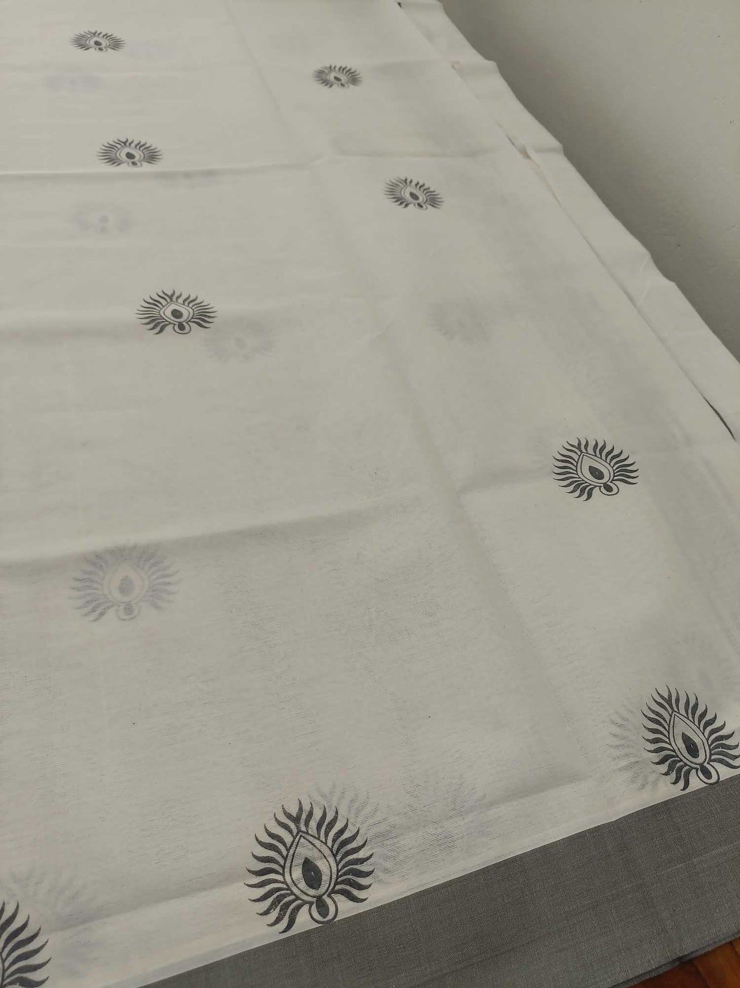 Balaramapuram Printed Set-Mundu for Women