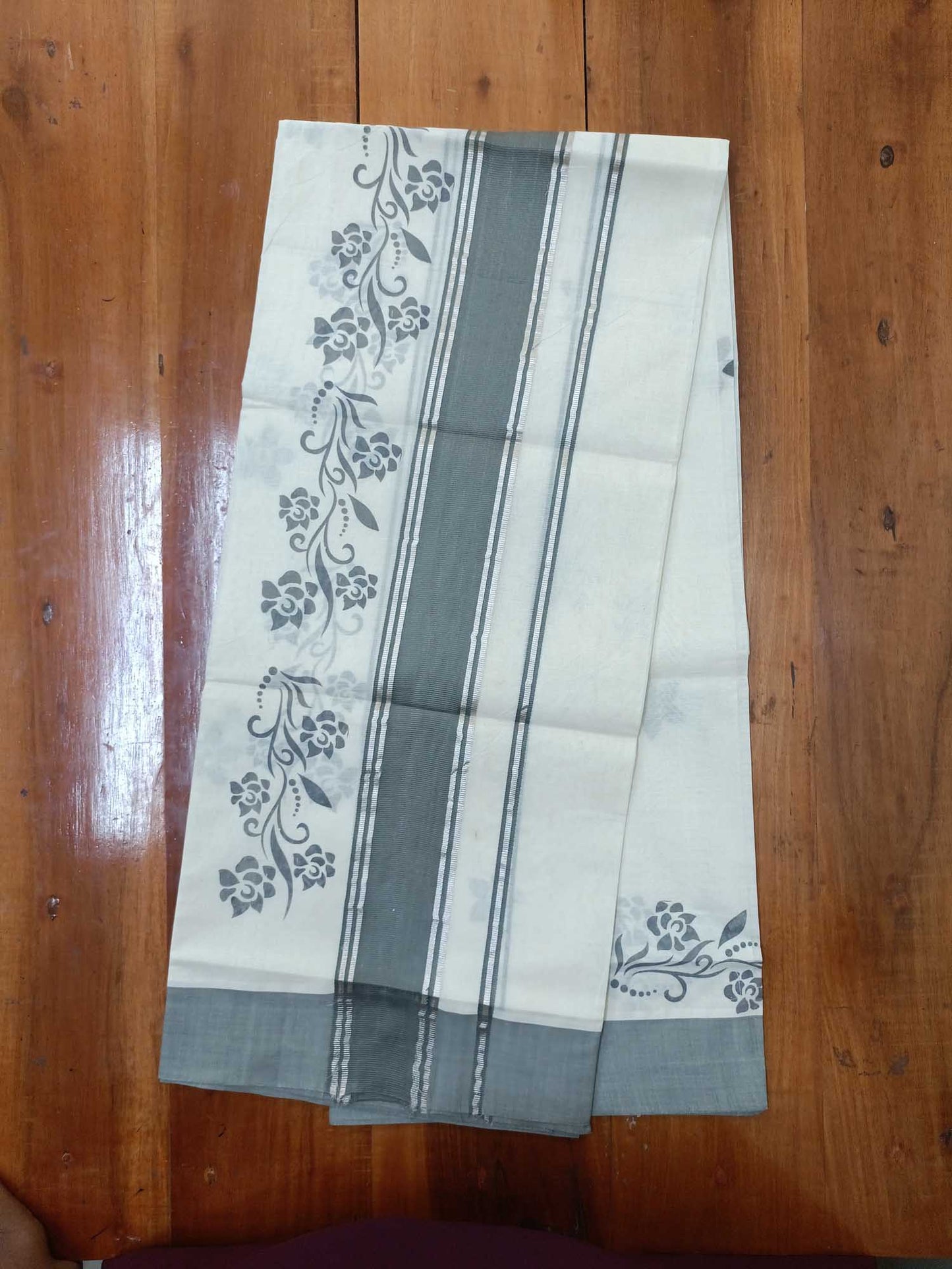 Balaramapuram Printed Set-Mundu for Women