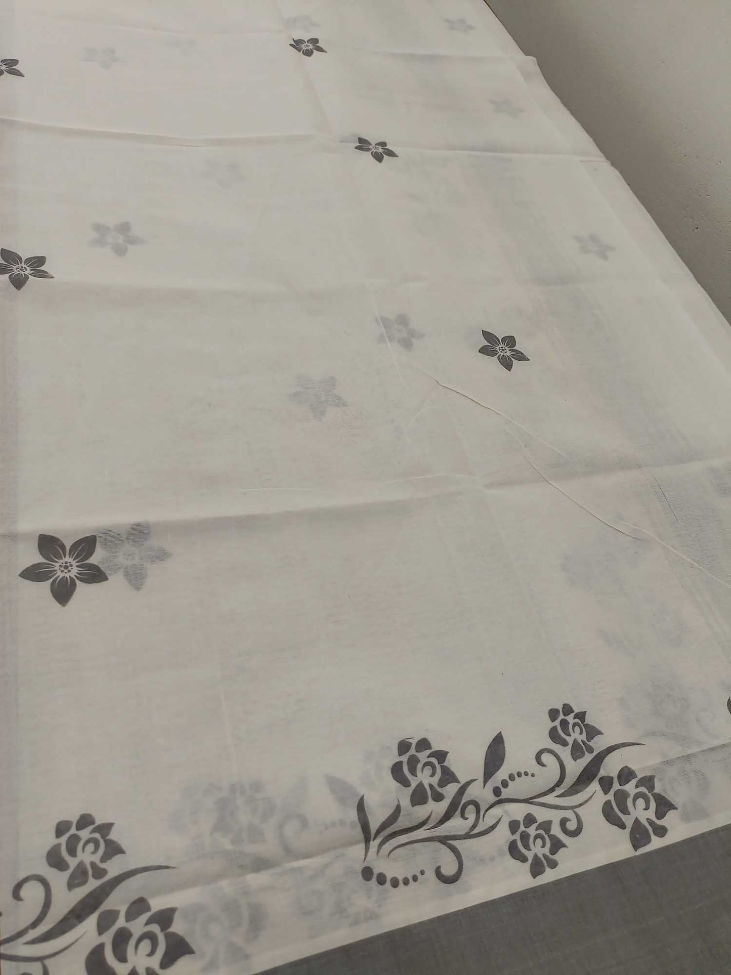 Balaramapuram Printed Set-Mundu for Women