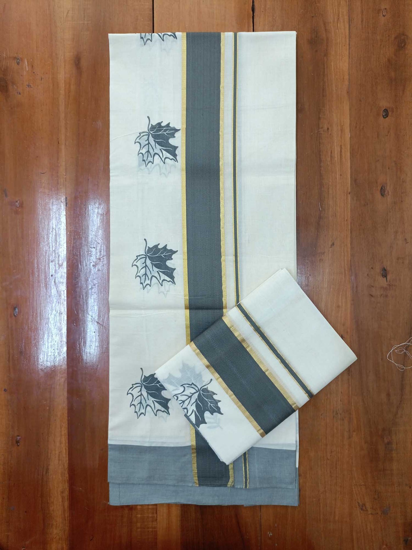 Balaramapuram Printed Set-Mundu for Women