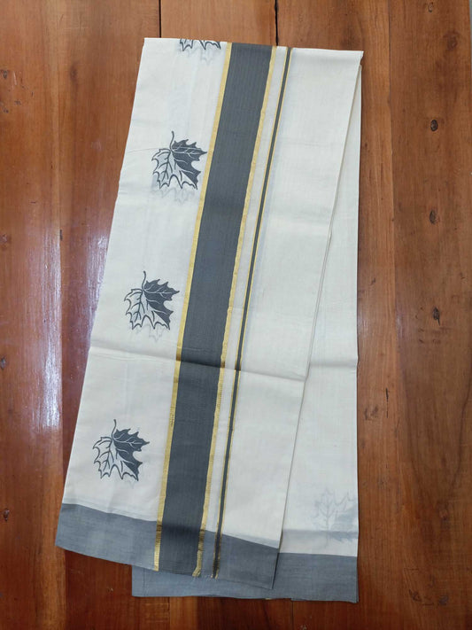 Balaramapuram Printed Set-Mundu for Women