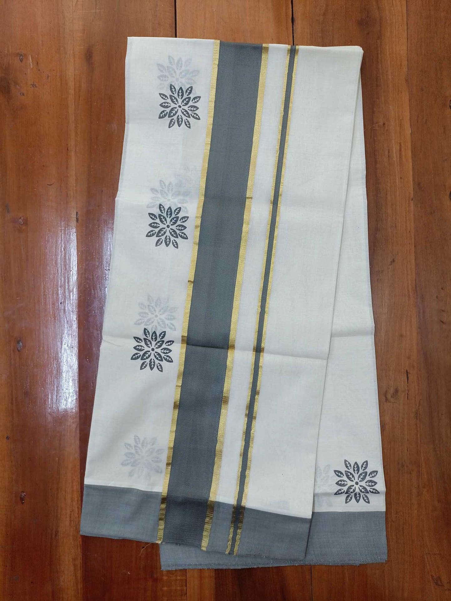 Balaramapuram Printed Set-Mundu for Women