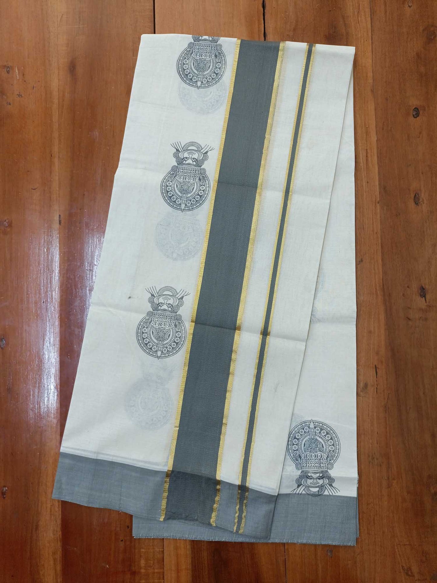 Balaramapuram Printed Set-Mundu for Women