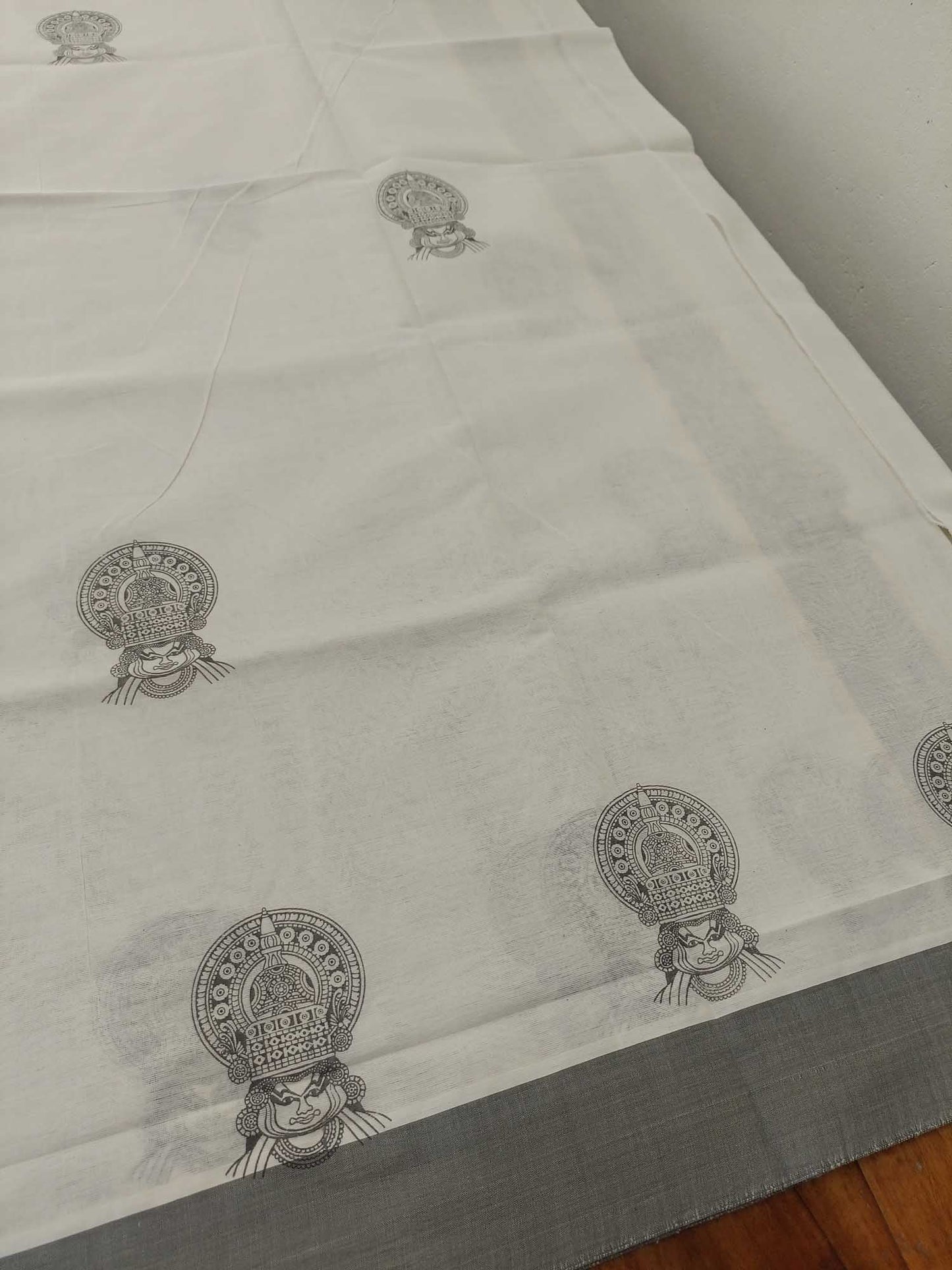 Balaramapuram Printed Set-Mundu for Women