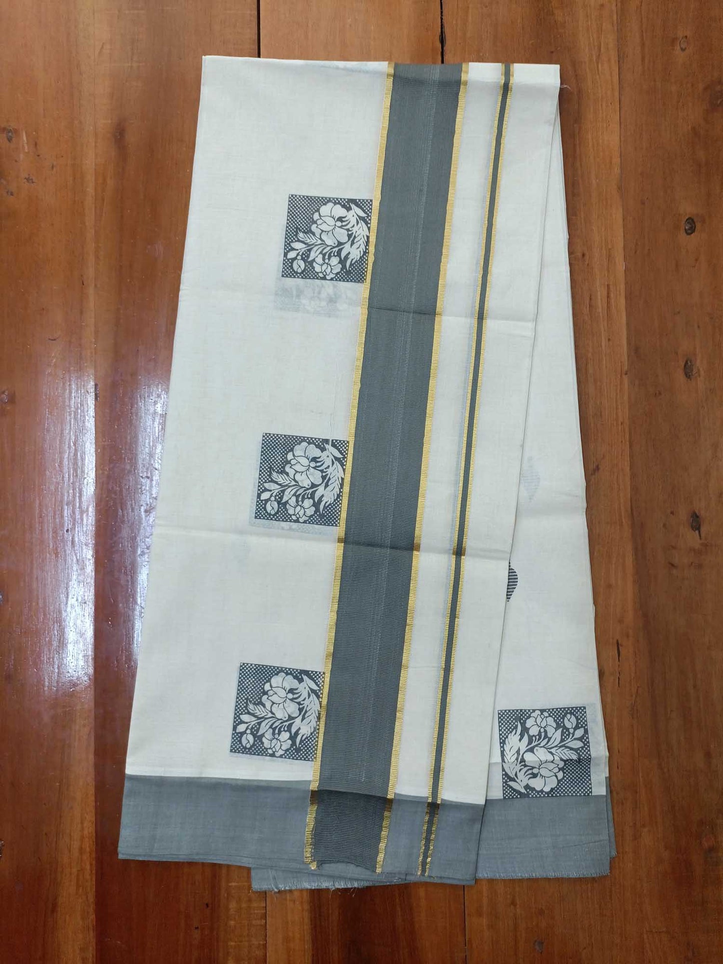 Balaramapuram Printed Set-Mundu for Women