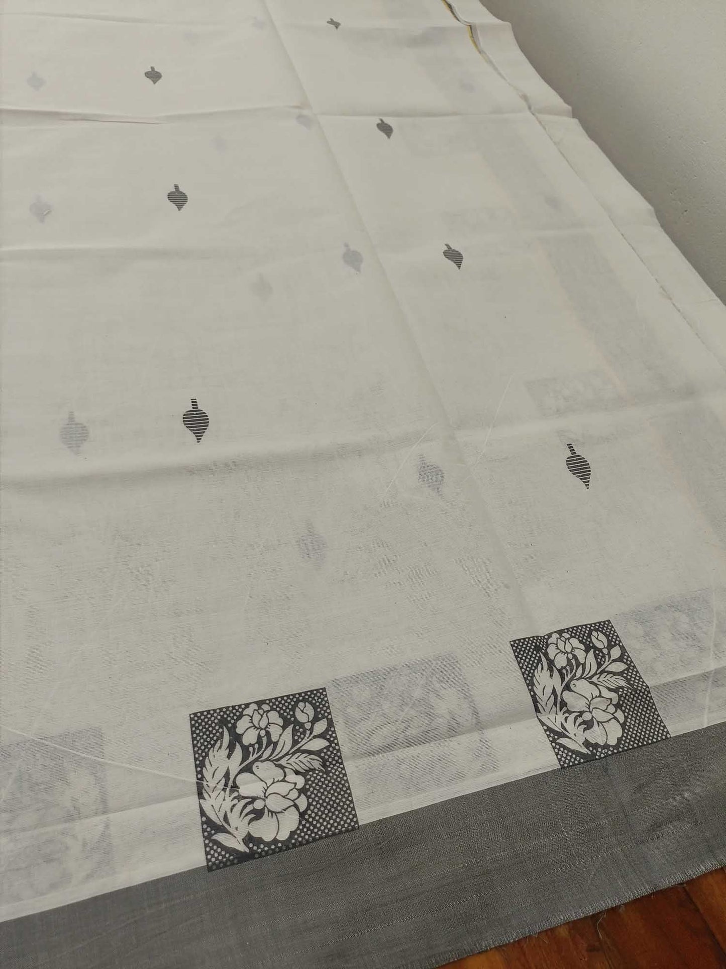 Balaramapuram Printed Set-Mundu for Women