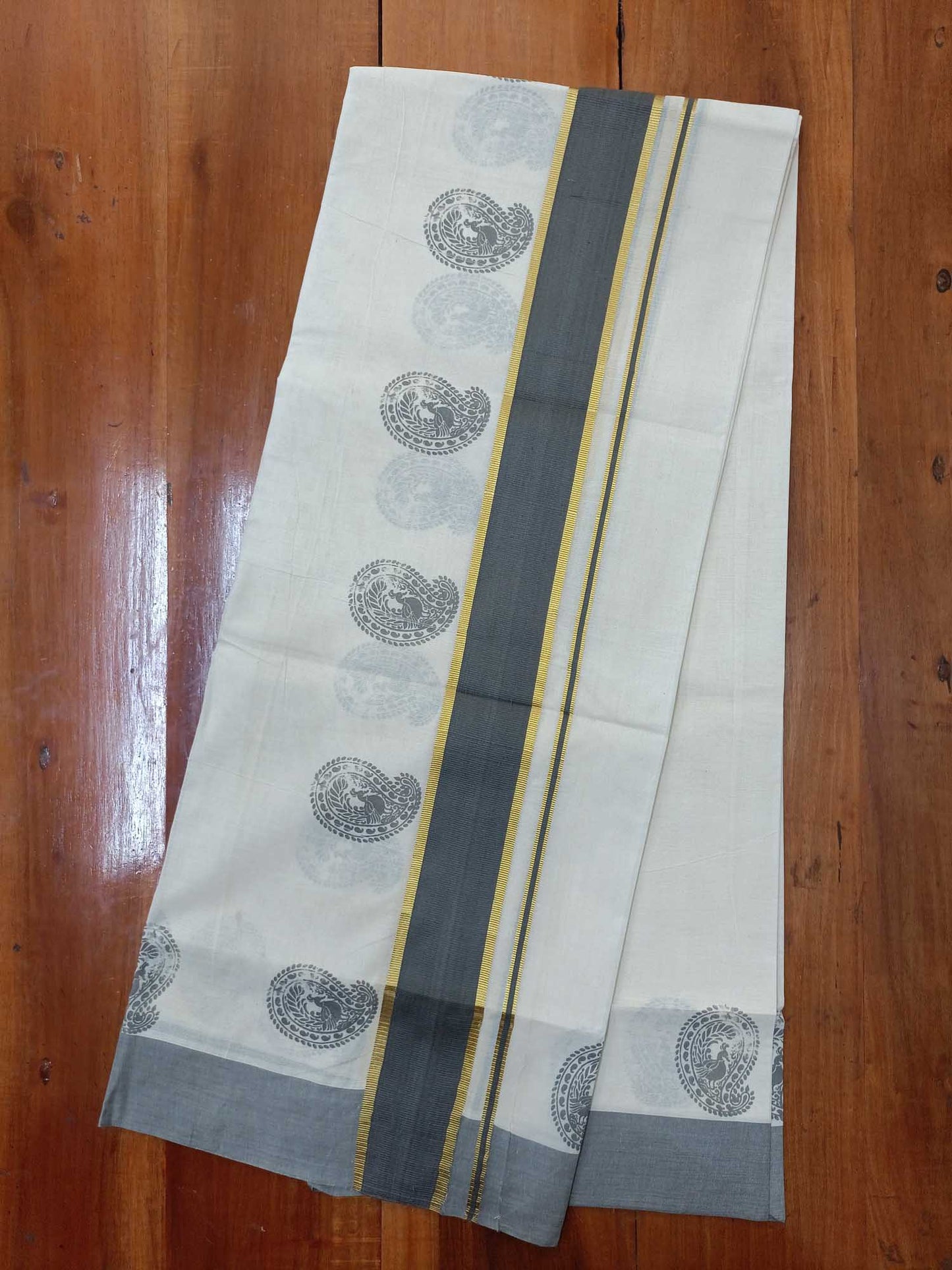 Balaramapuram Printed Set-Mundu for Women
