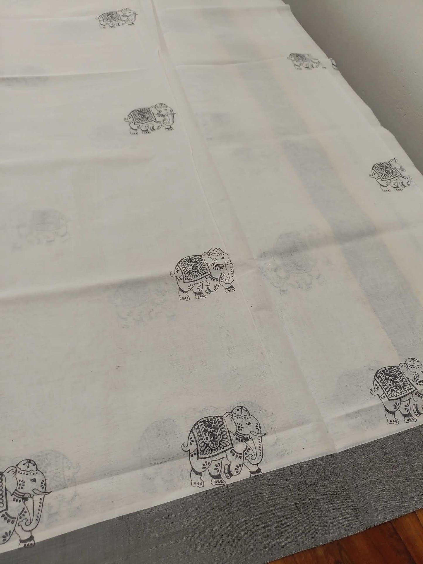 Balaramapuram Printed Set-Mundu for Women