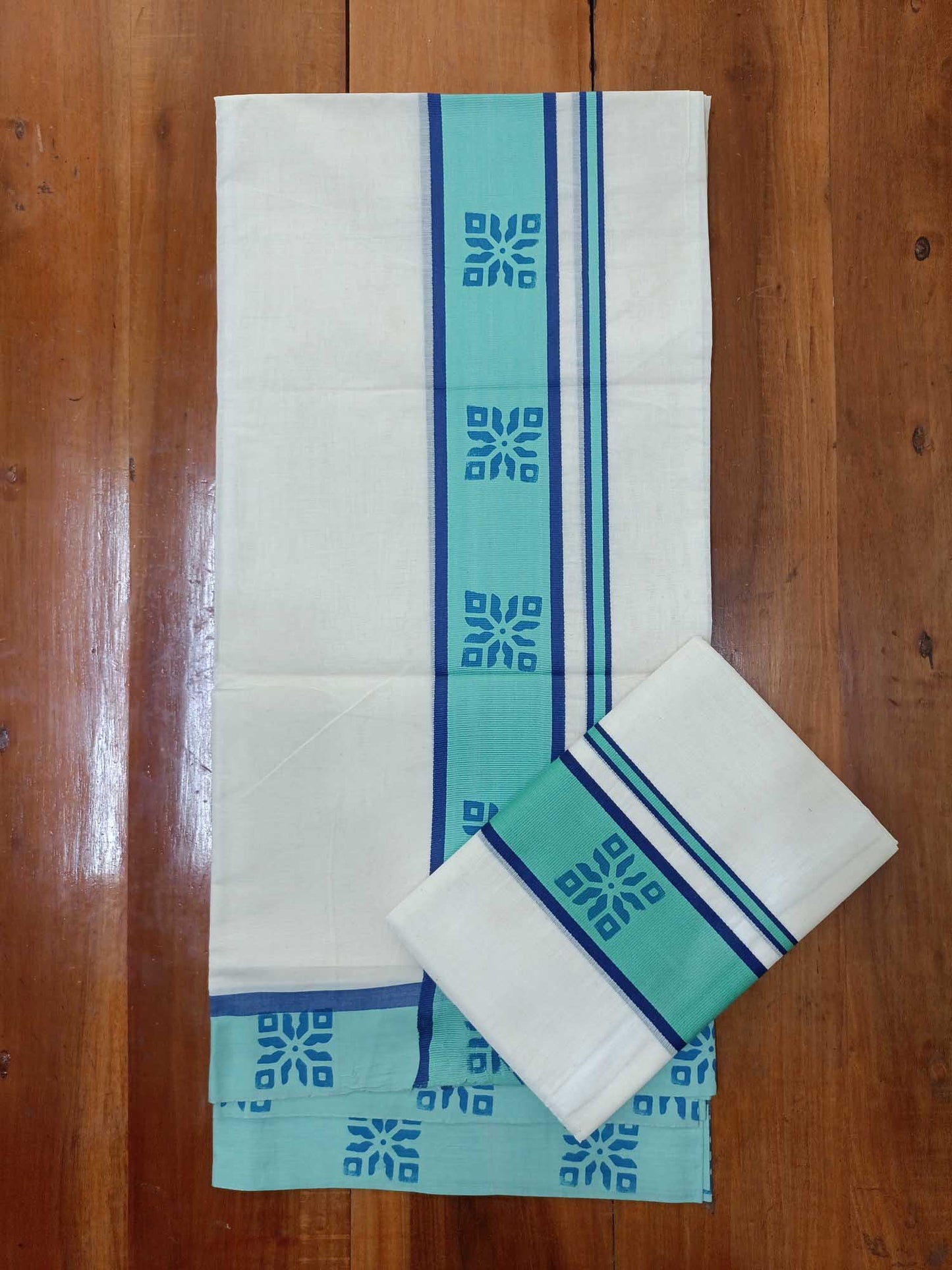 Balaramapuram Printed Set-Mundu for Women