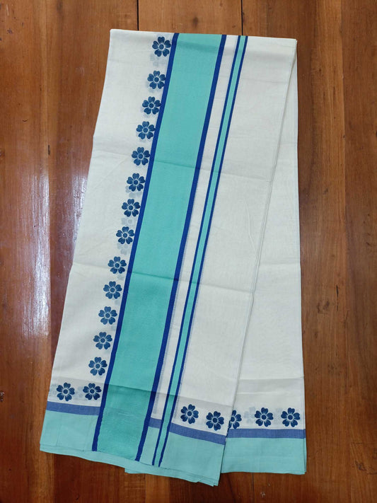 Balaramapuram Printed Set-Mundu for Women