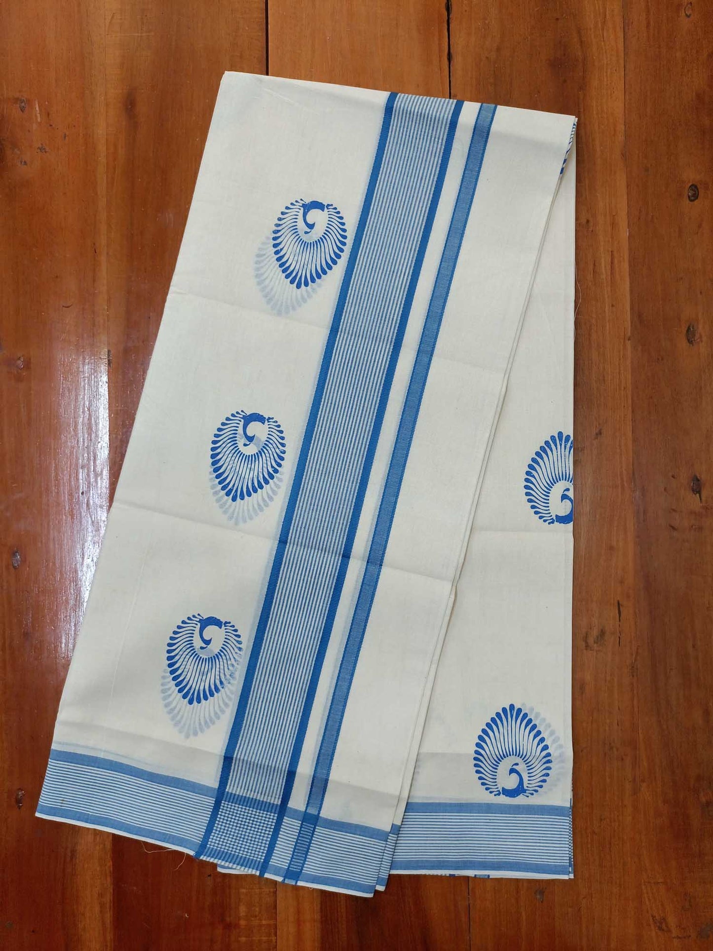 Balaramapuram Printed Set-Mundu for Women