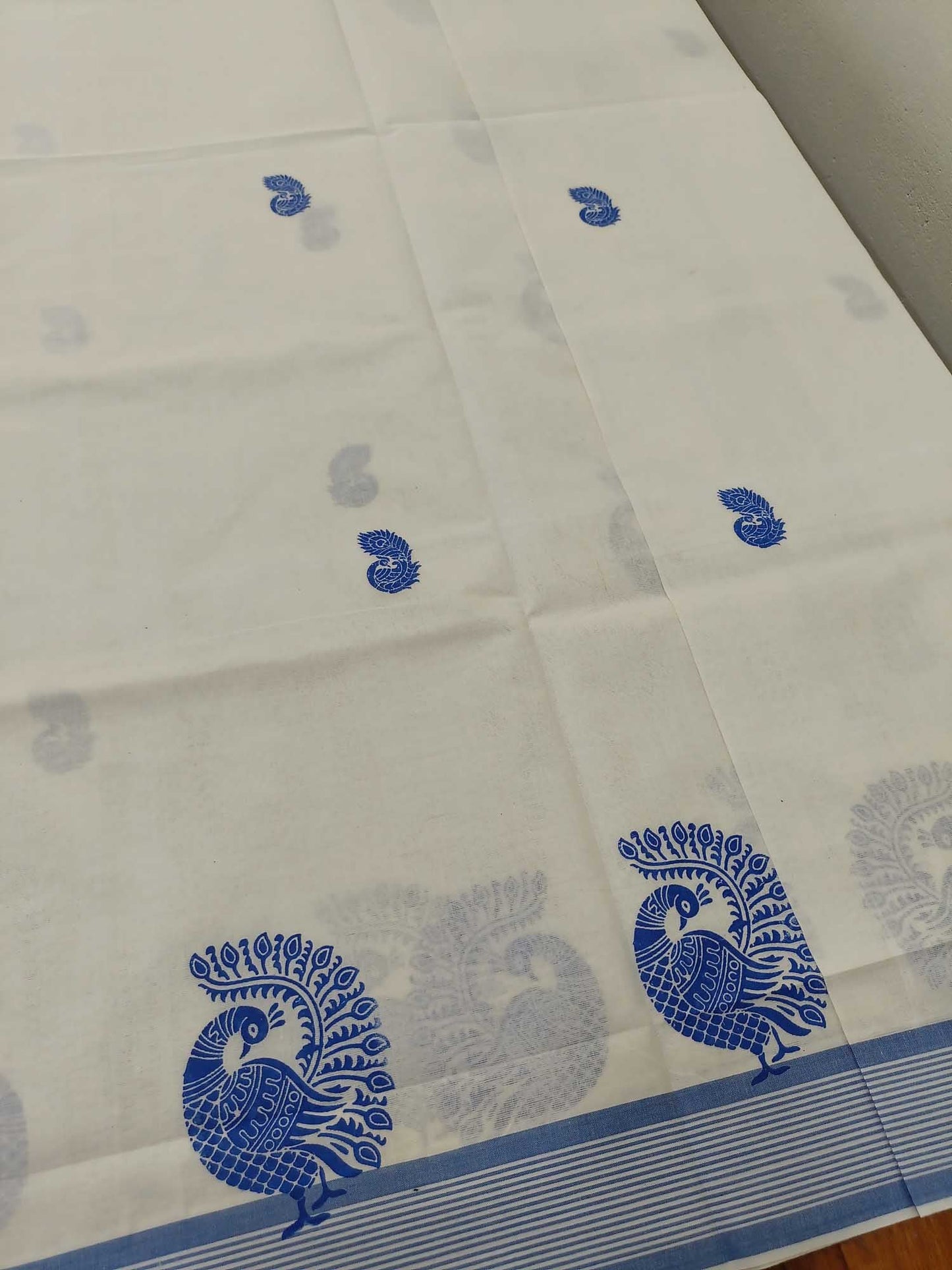 Balaramapuram Printed Set-Mundu for Women