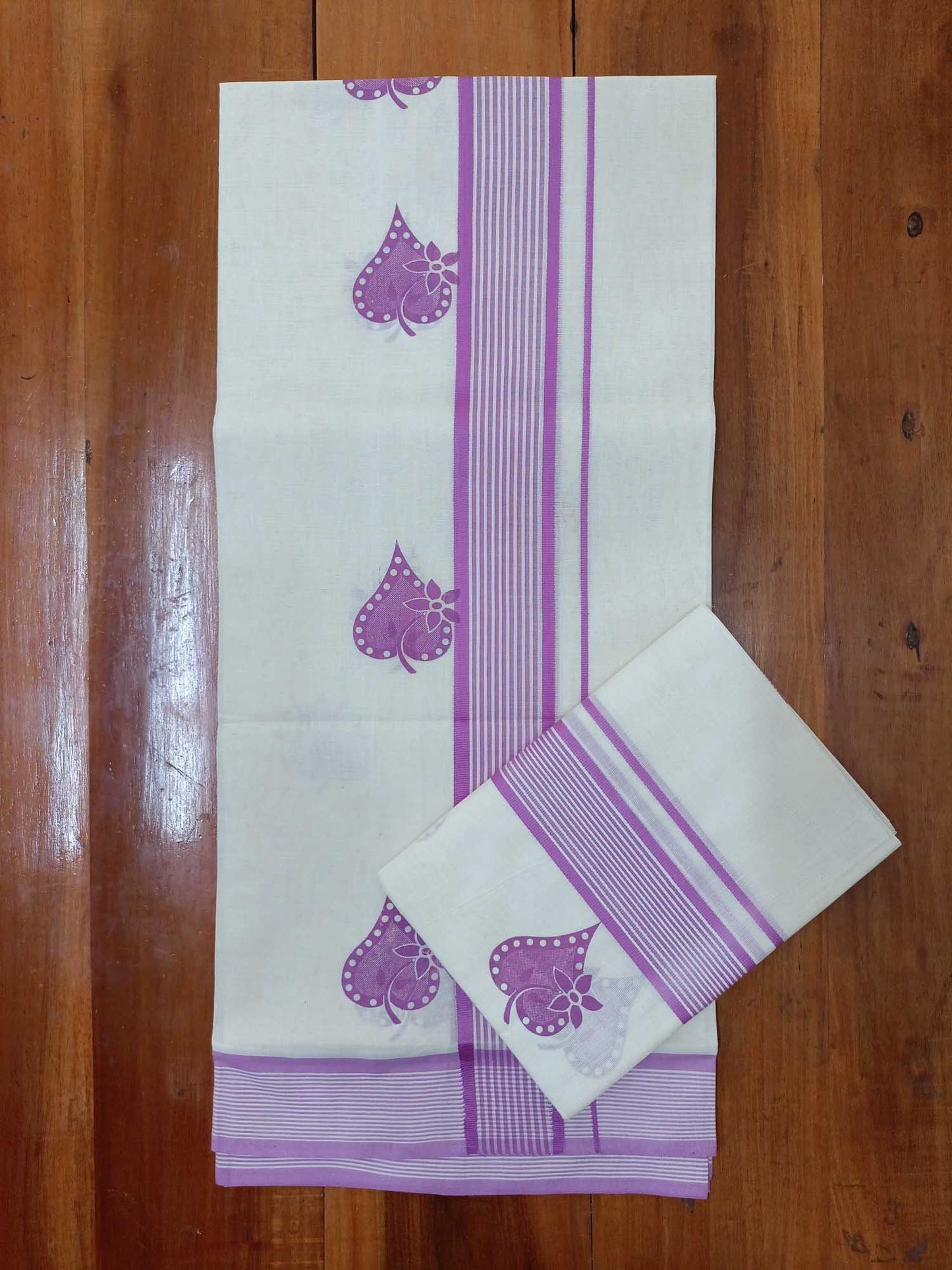Balaramapuram Printed Set-Mundu for Women