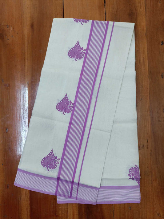 Balaramapuram Printed Set-Mundu for Women