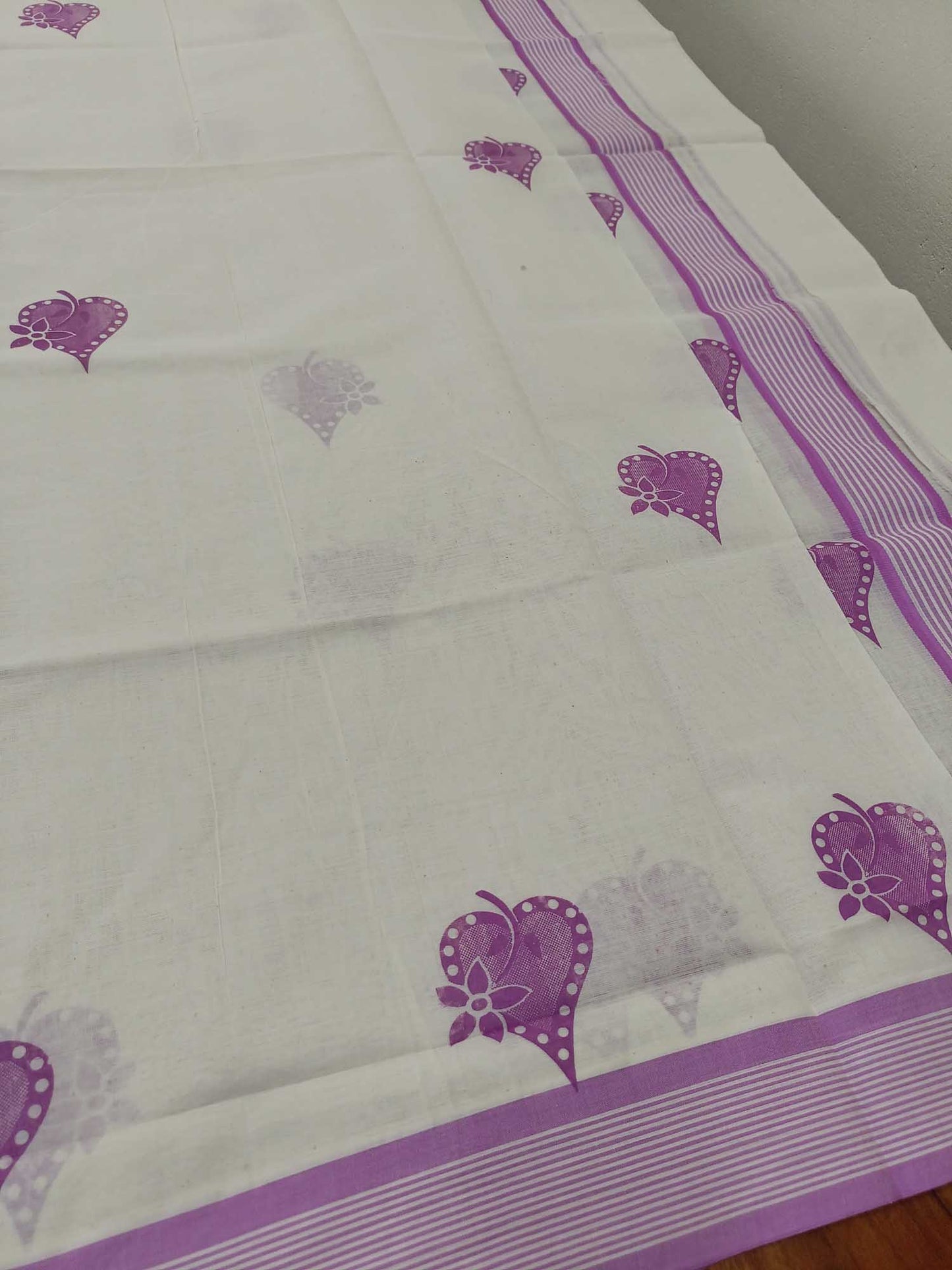 Balaramapuram Printed Set-Mundu for Women