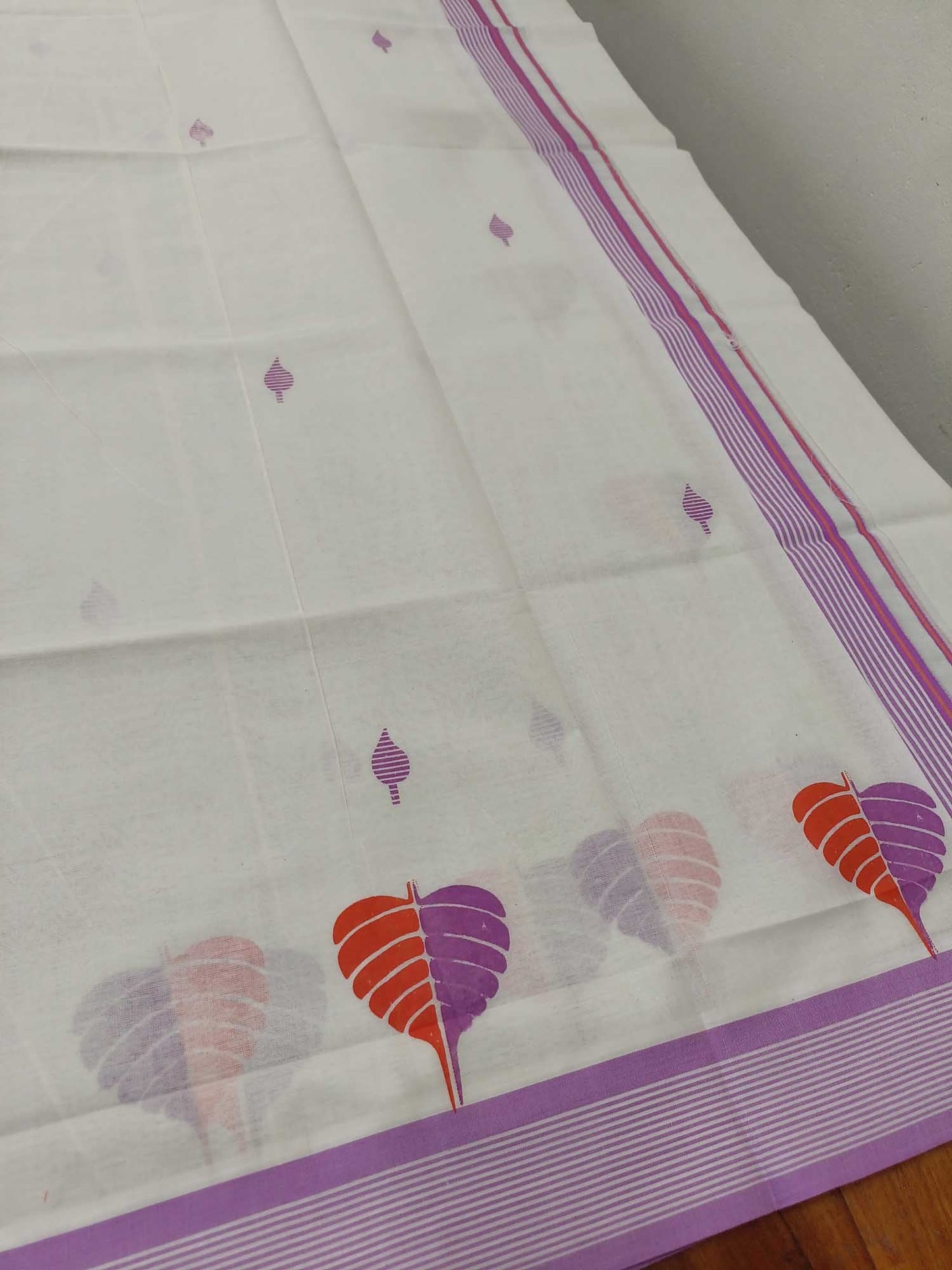 Balaramapuram Printed Set-Mundu for Women