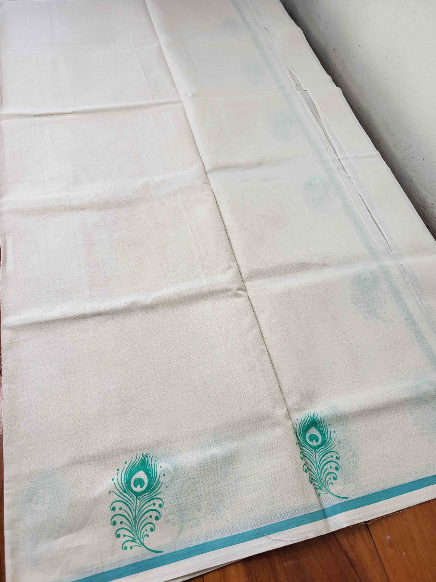 Balaramapuram Printed Set-Mundu for Women