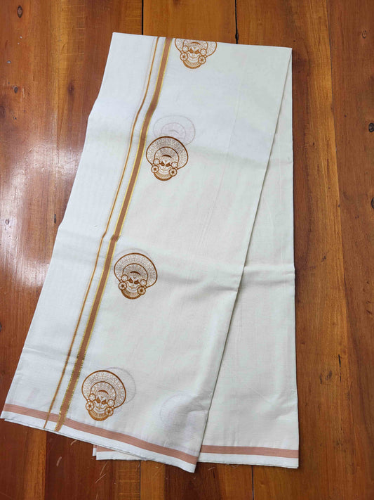 Balaramapuram Printed Set-Mundu for Women