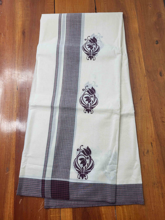 Balaramapuram Printed Set-Mundu for Women