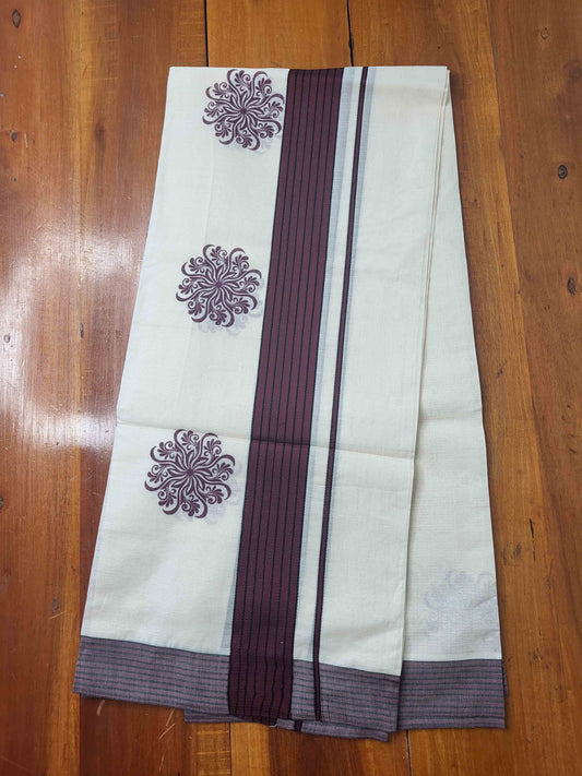 Balaramapuram Printed Set-Mundu for Women