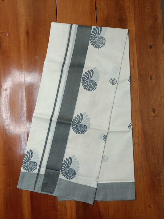Balaramapuram Printed Set-Mundu for Women