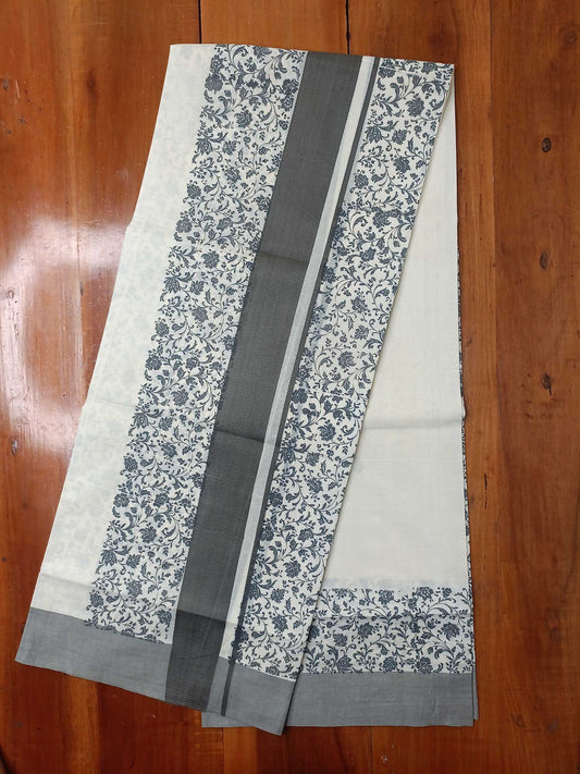 Balaramapuram Printed Set-Mundu for Women
