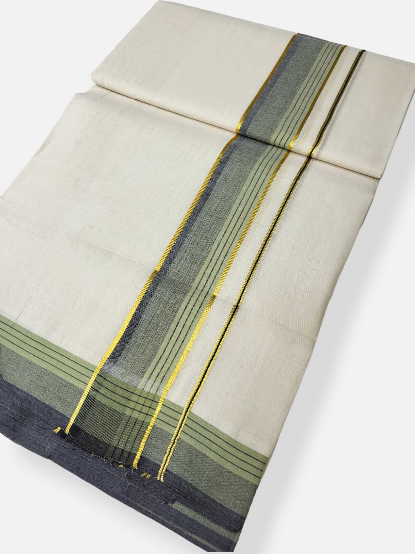 Pure Cotton Kerala Double Dhoti/Mundu