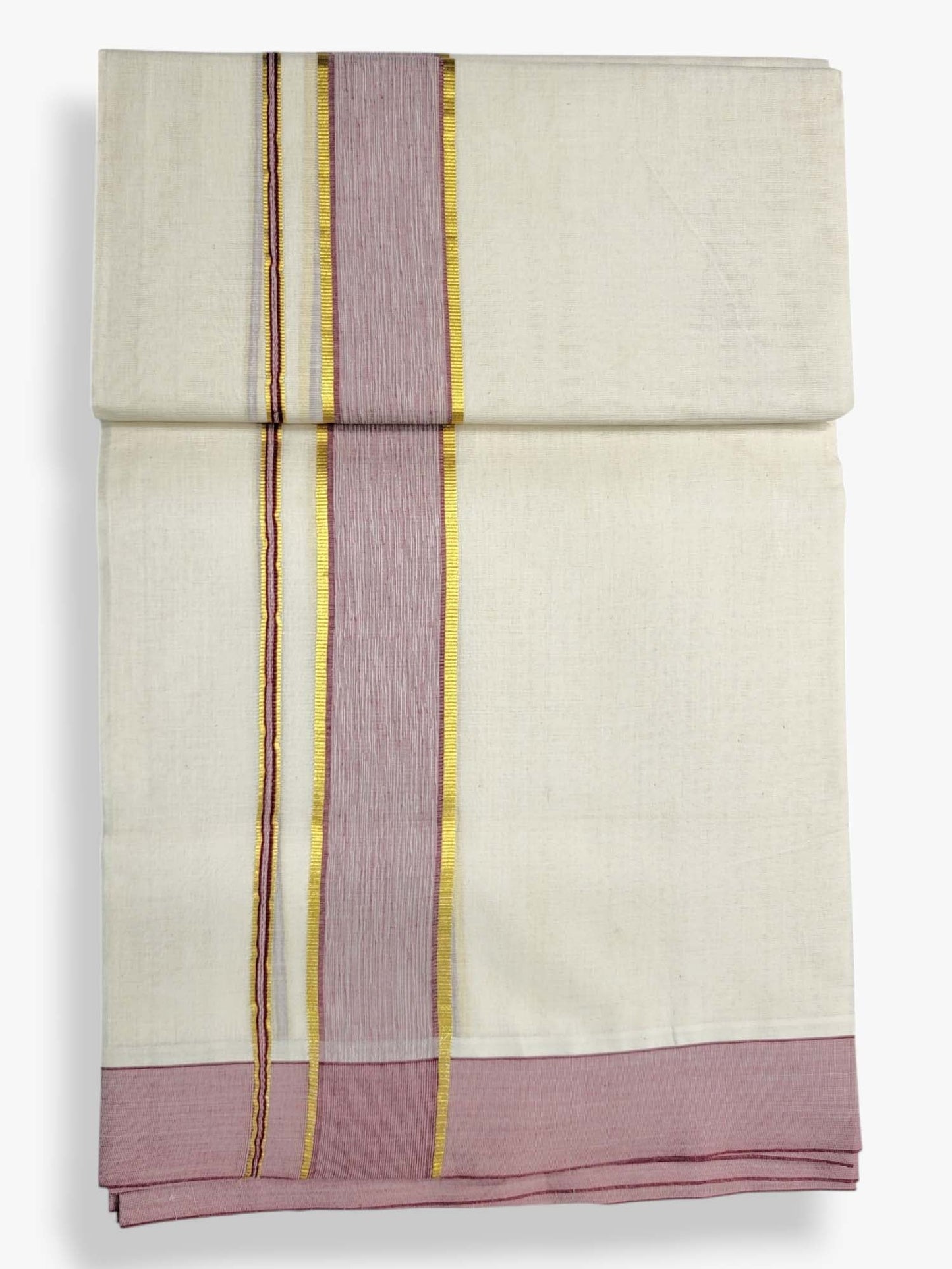 Pure Cotton Kerala Double Dhoti/Mundu