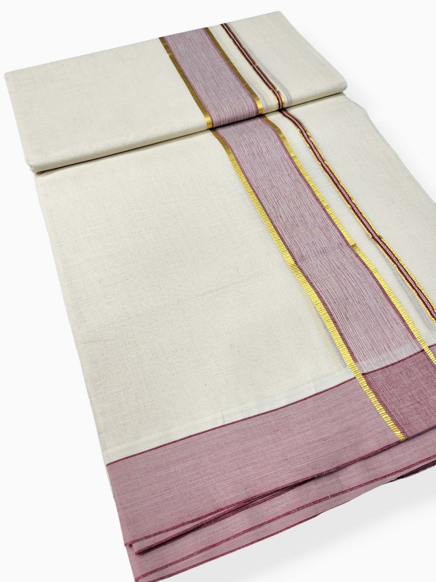 Pure Cotton Kerala Double Dhoti/Mundu