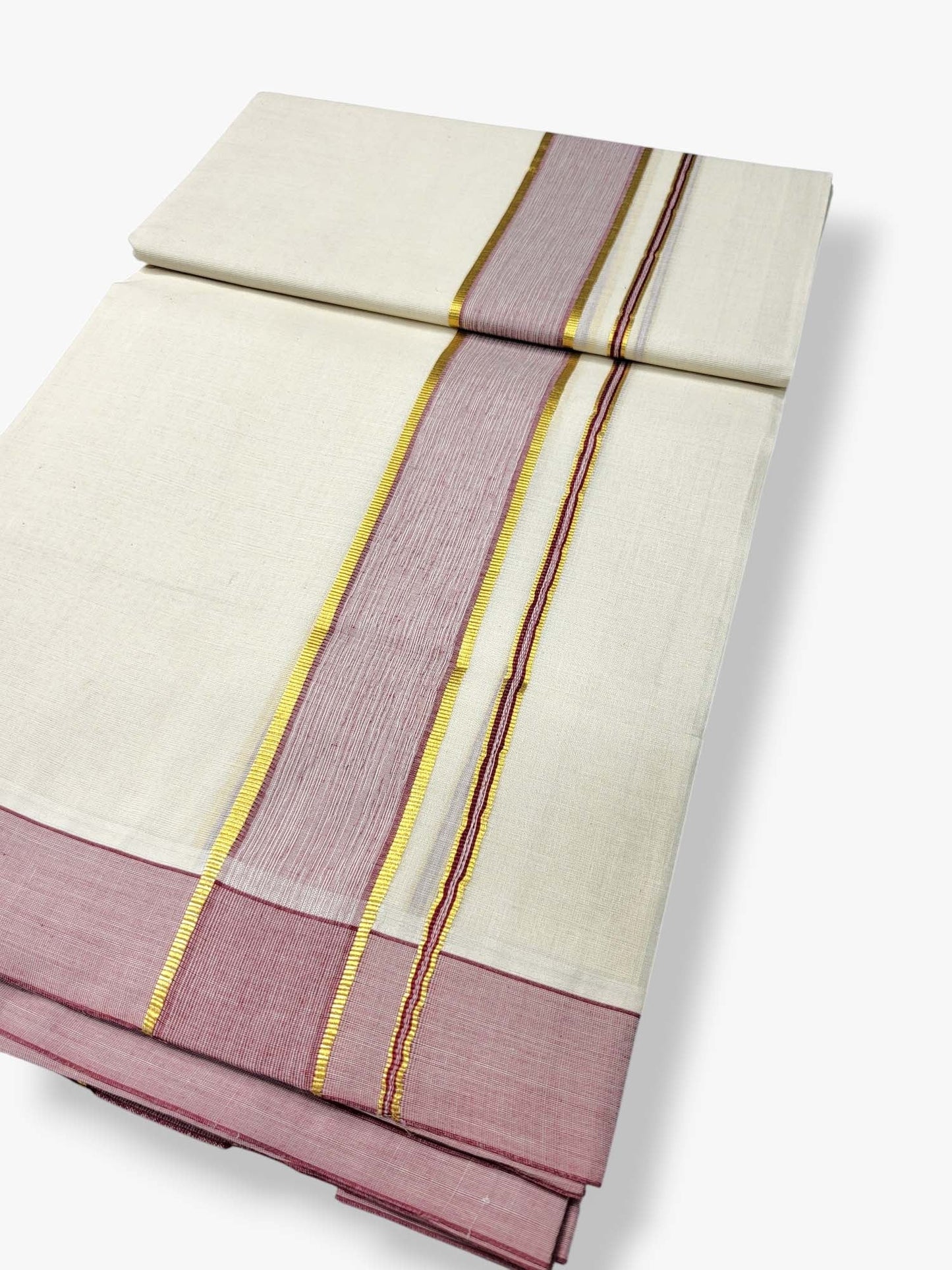 Pure Cotton Kerala Double Dhoti/Mundu
