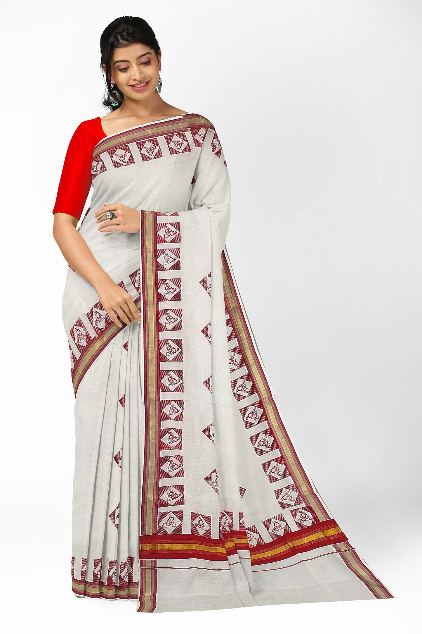 Kerala Printed Saree for Women