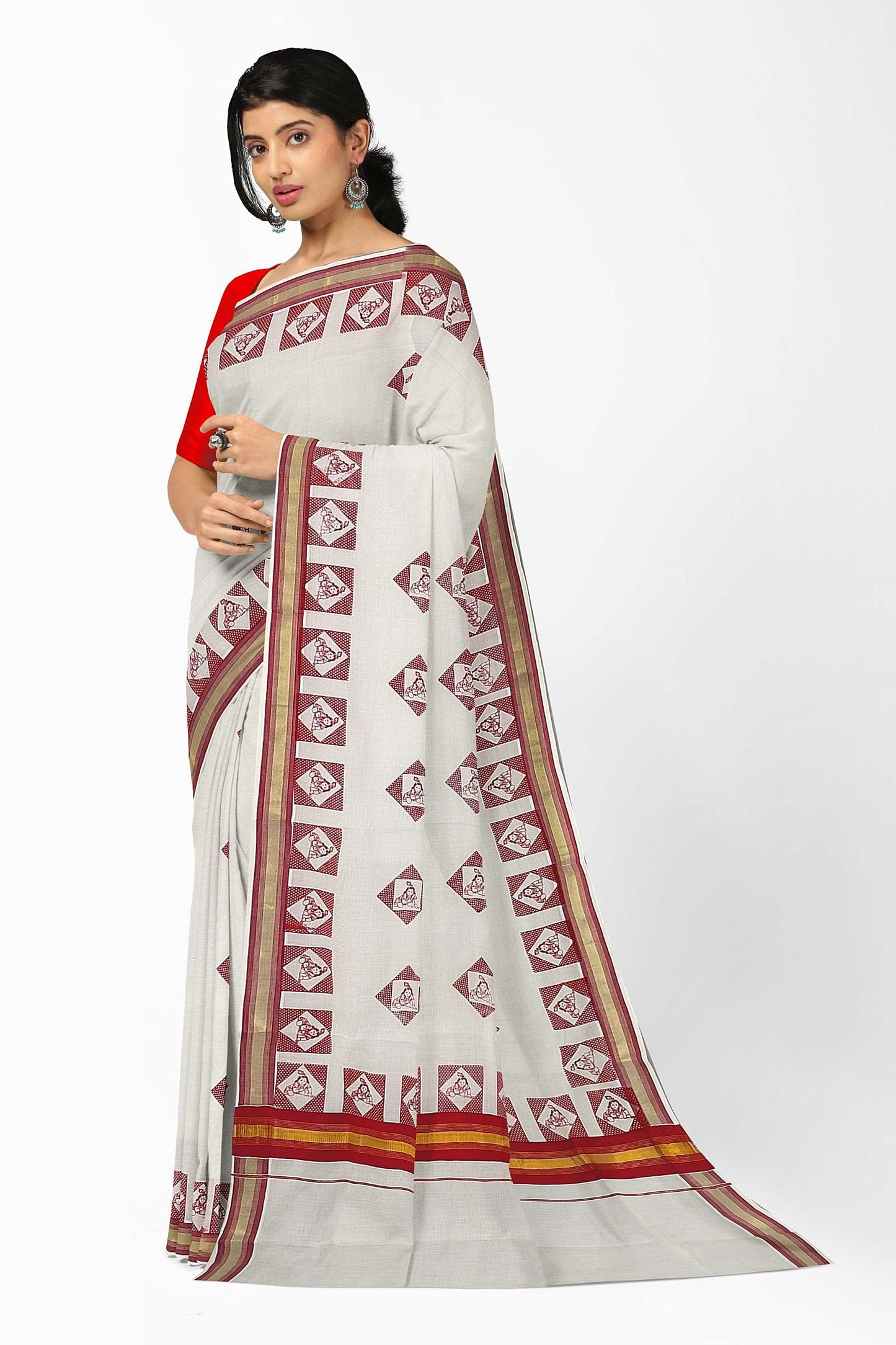 Kerala Printed Saree for Women