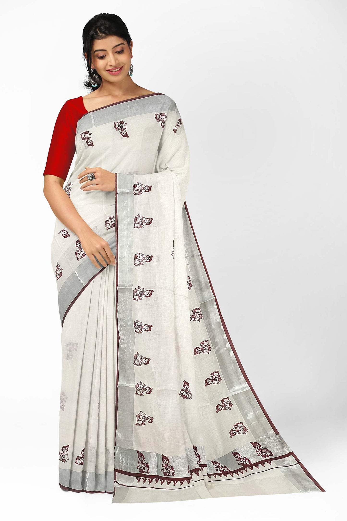 Kerala Printed Saree for Women