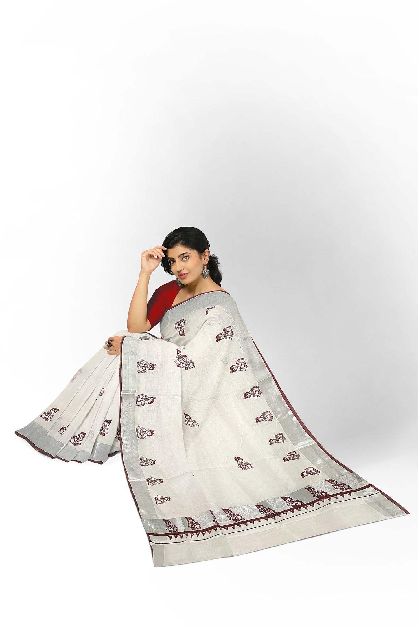 Kerala Printed Saree for Women