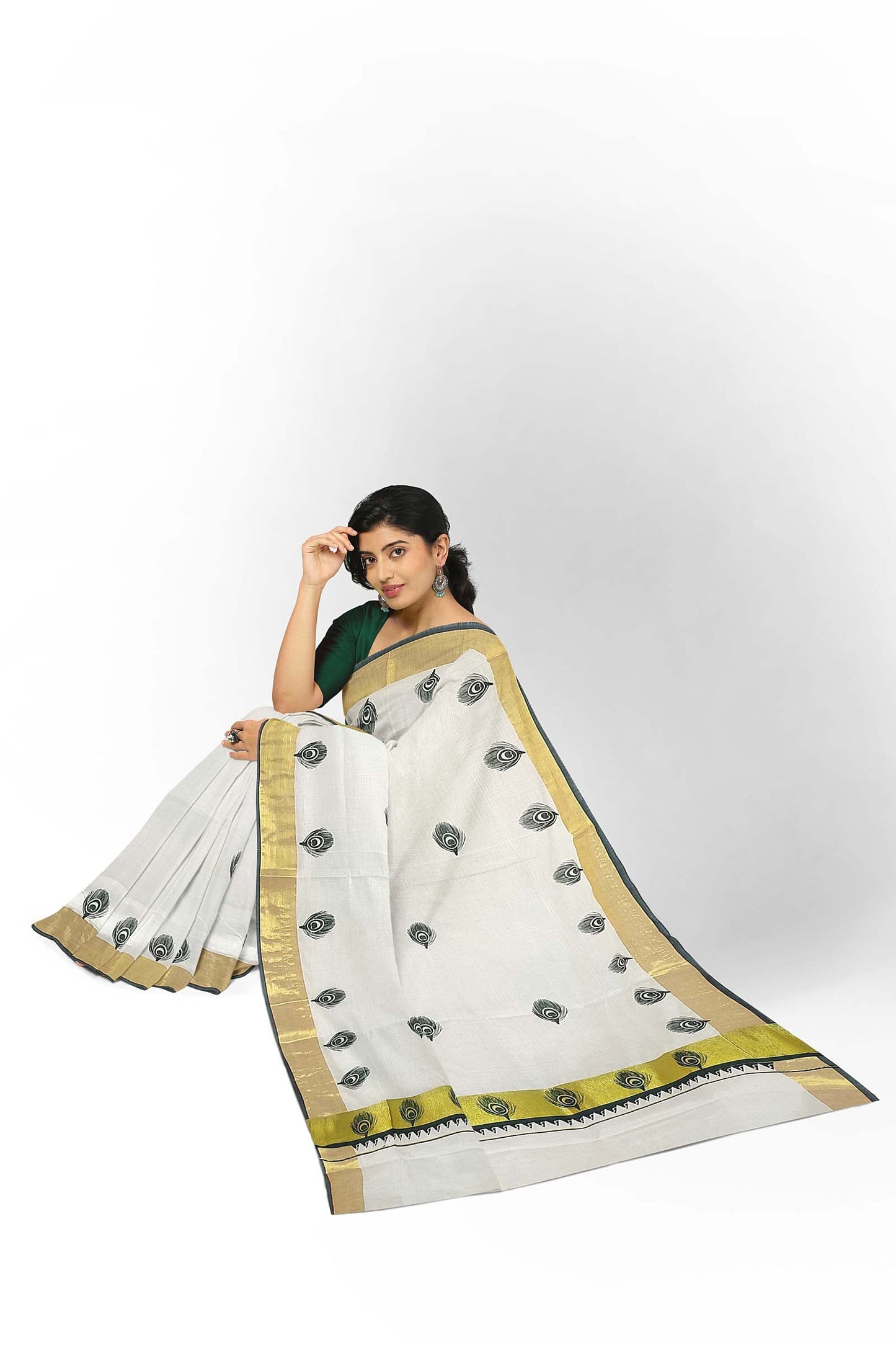 Kerala Printed Saree for Women