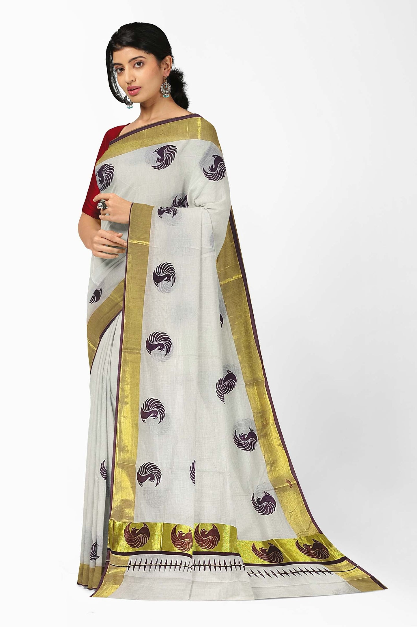 Kerala Printed Saree for Women
