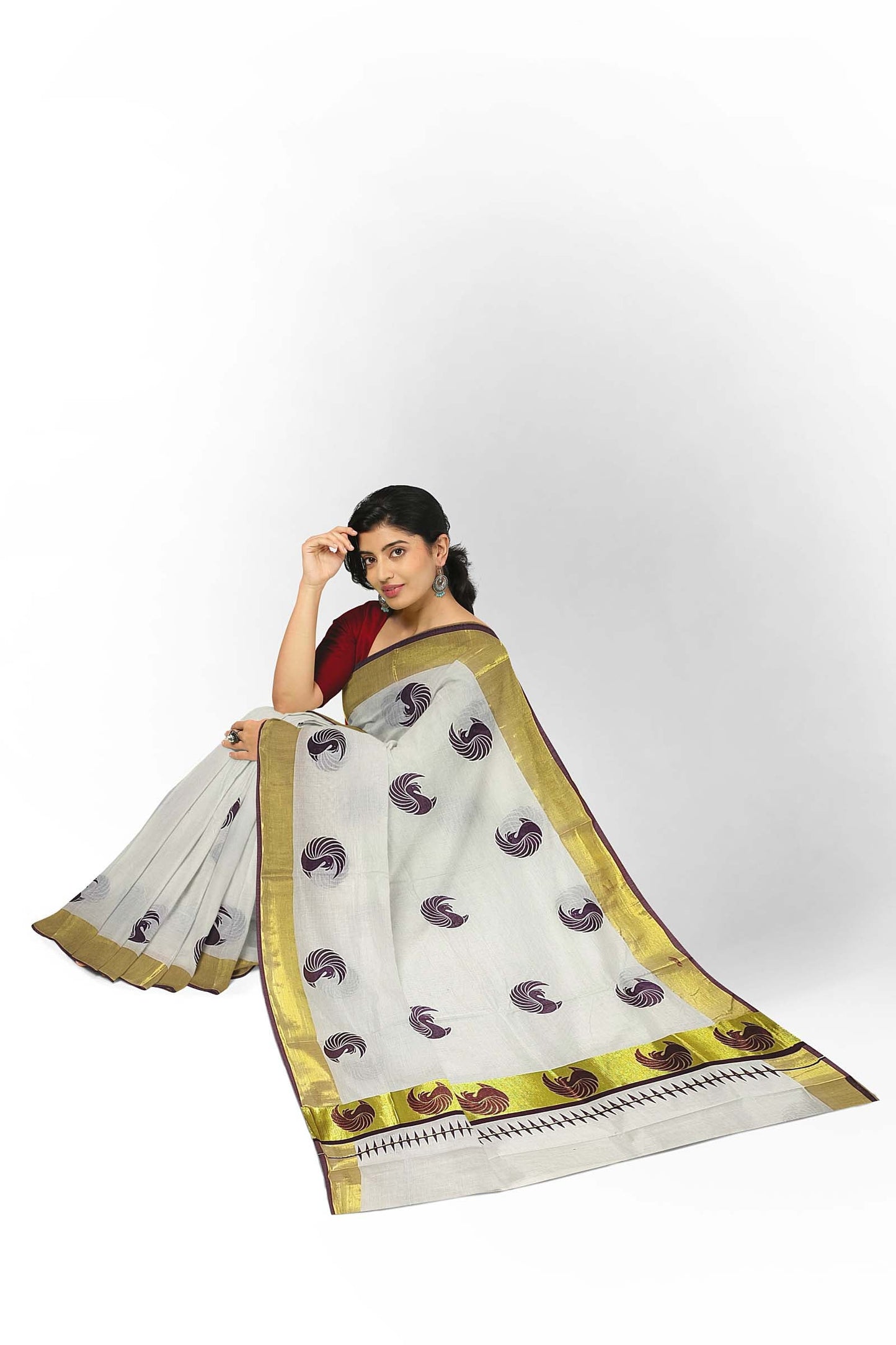 Kerala Printed Saree for Women