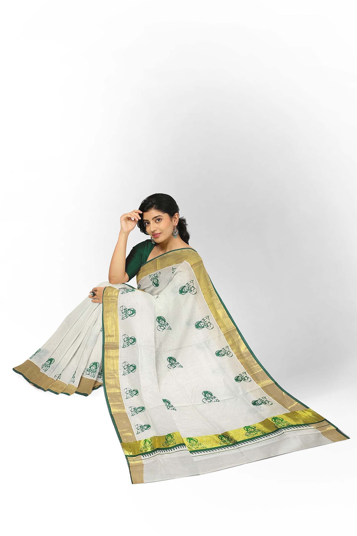 Kerala Printed Saree for Women
