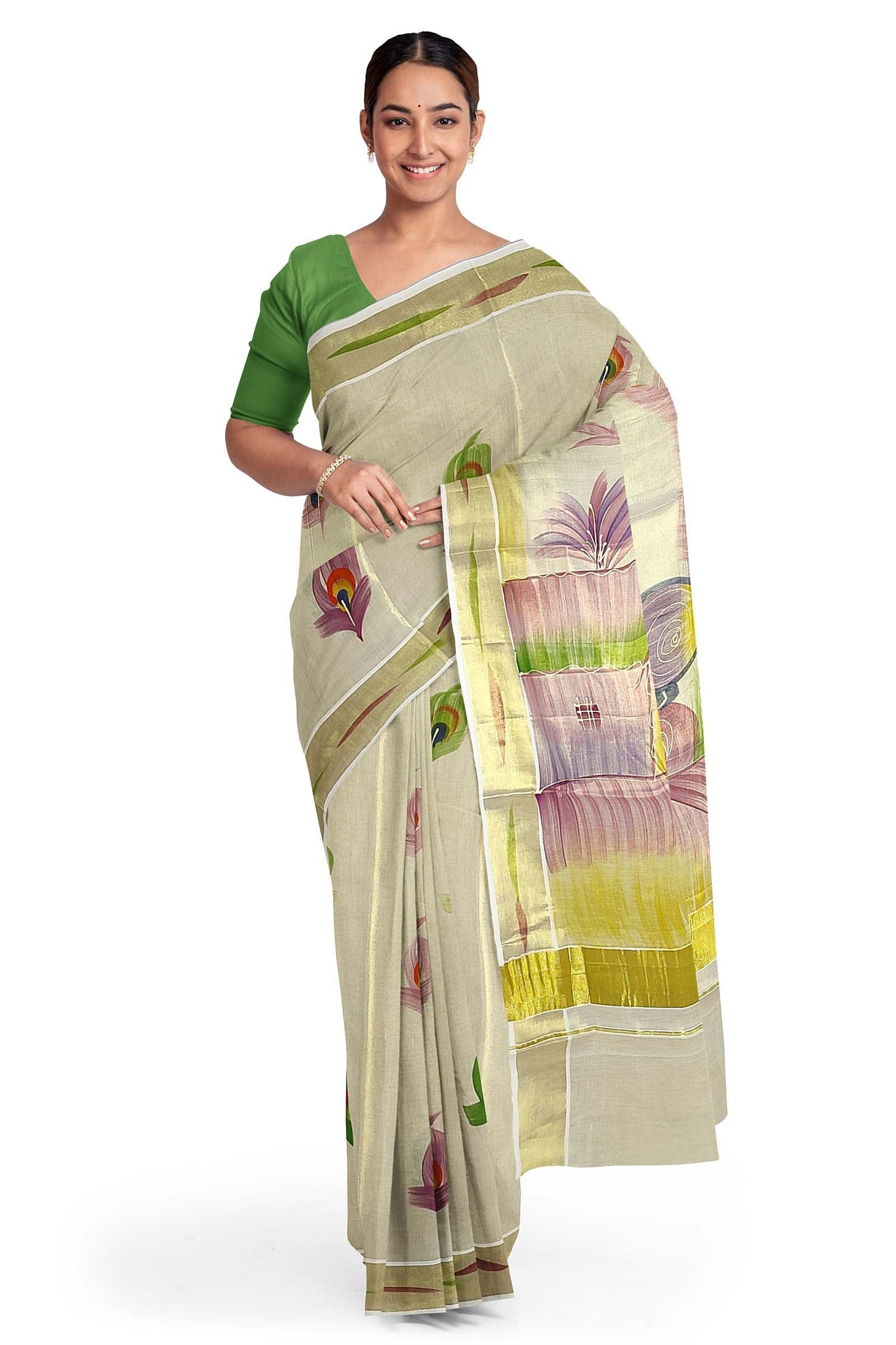 Kerala Tissue Saree for Women