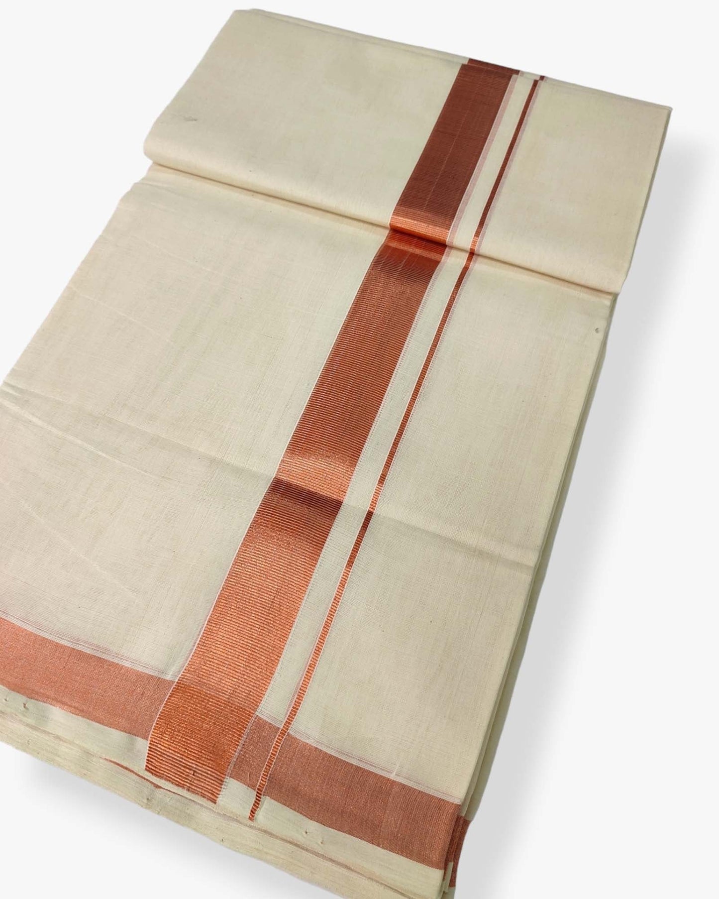 Original Balaramapuram Handloom Kasavu Mundu for Men