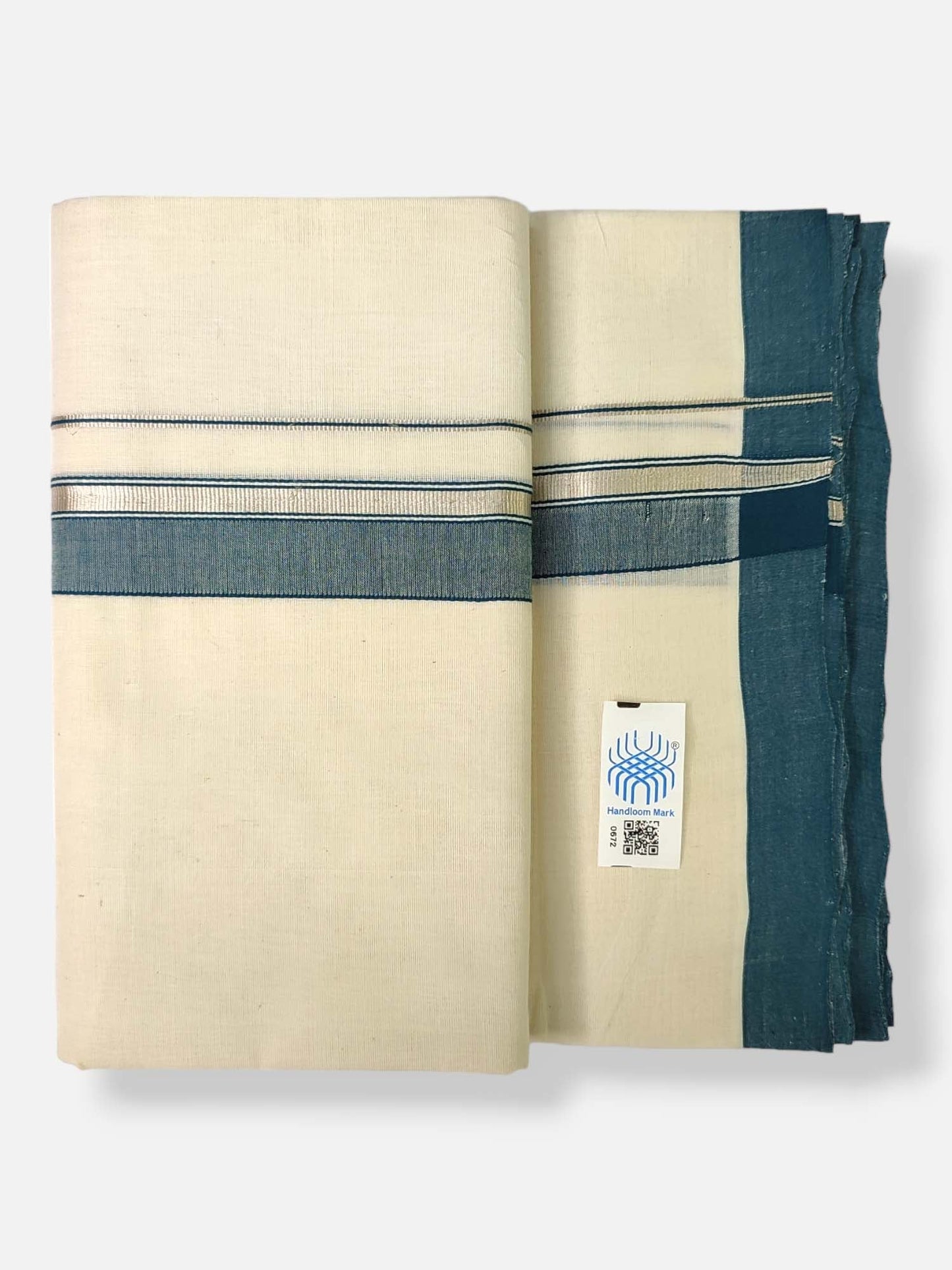 Kerala Handloom Mundu/Dhoti Pure Cotton