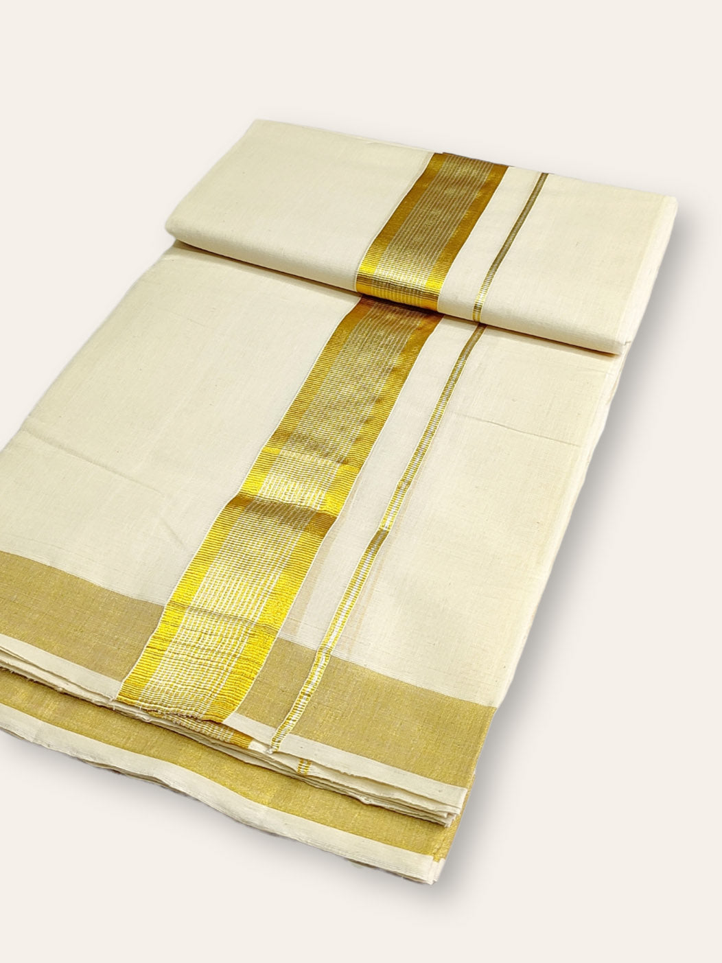 Handloom Kasavu Mundu for Men