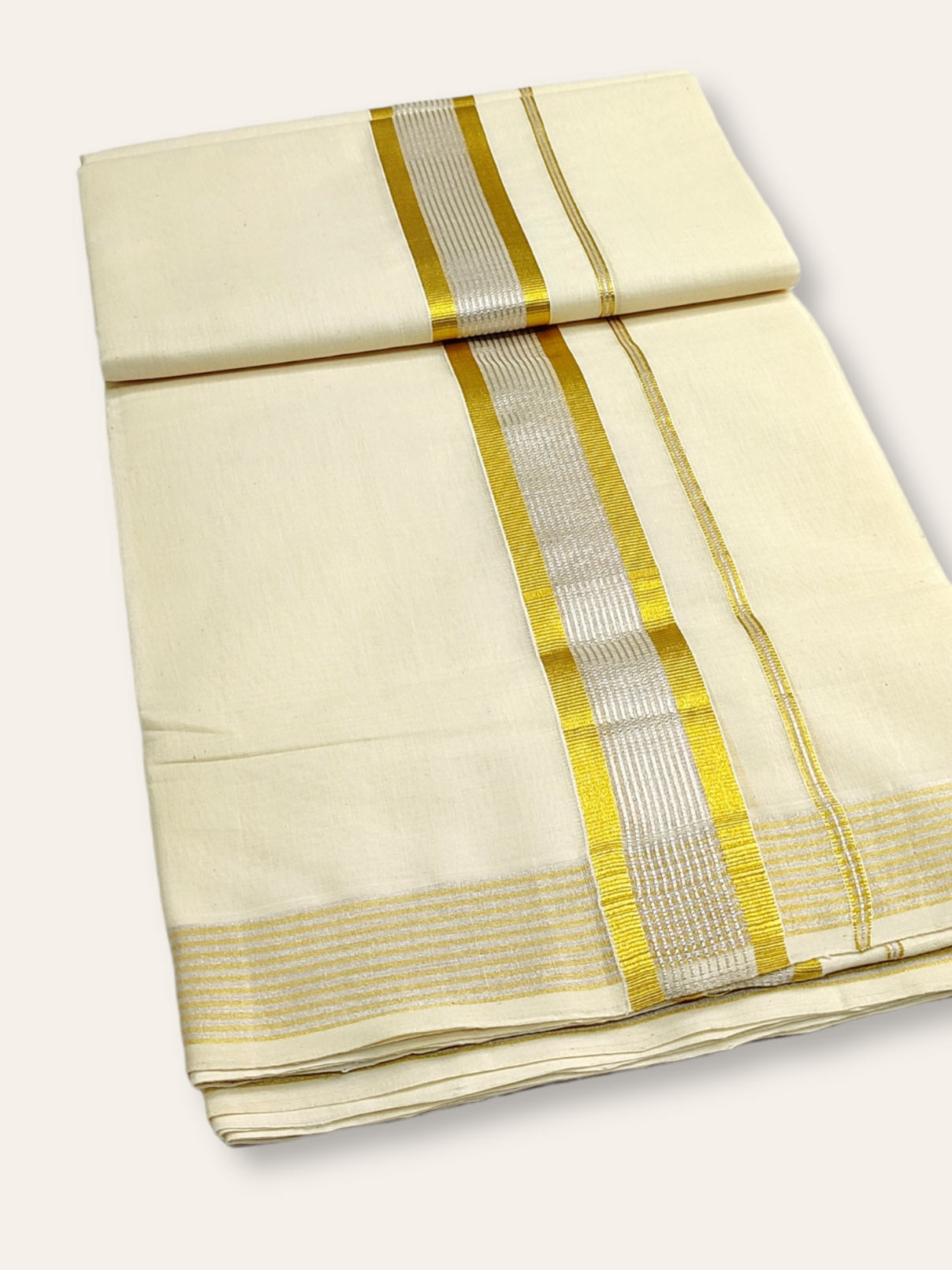 Handloom Kasavu Mundu for Men